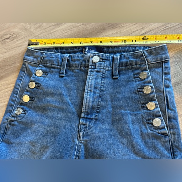 GAP Women's Flare Jeans - Dark Blue - Picture 5 of 7